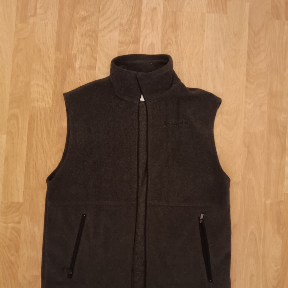 Columbia/ Men's / Grey Columbia Fleece Vest/ Size M - Picture 1 of 6